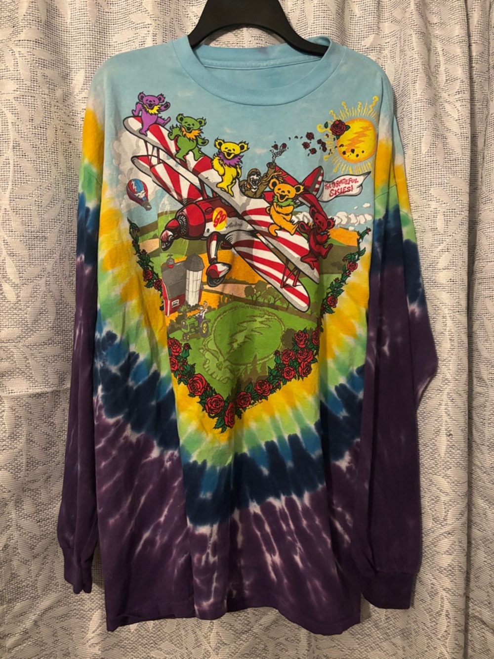 Grateful Dead ' Tie-Dye Long Sleeve Tee - Multicolor